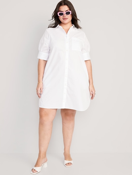 Short-Sleeve Shirt Dress | Old Navy