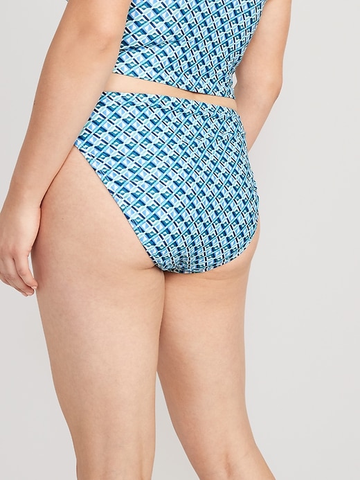 Image number 6 showing, High-Waisted Printed French-Cut Bikini Swim Bottoms