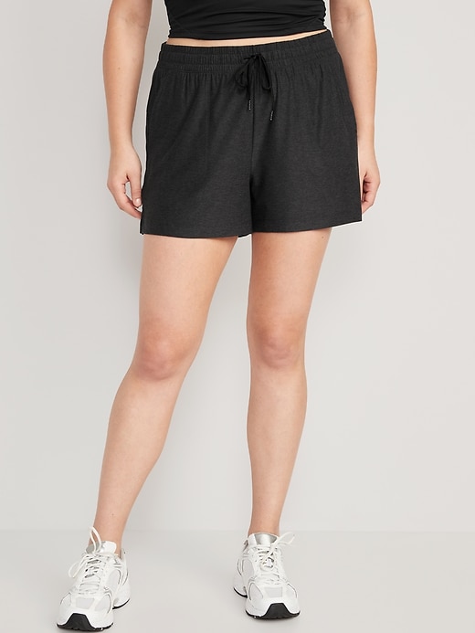 Image number 5 showing, High-Waisted Cloud 94 Soft Shorts -- 4-inch inseam