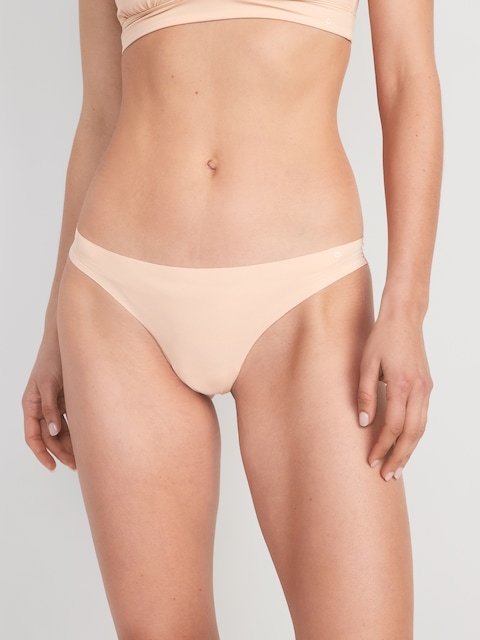 Low-Rise No-Show Thong - Frappe