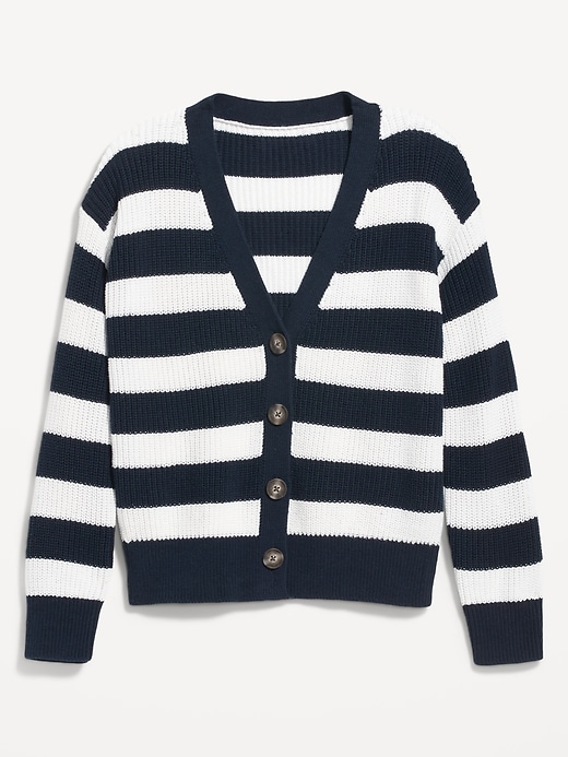 Cardigan Rayé Bleu Marine Et Blanc - Taille Unique - Occasion Très Bon état