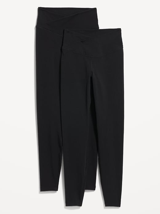 2-Pack Extra High-Waisted PowerChill Crossover 7/8 Leggings | Old Navy
