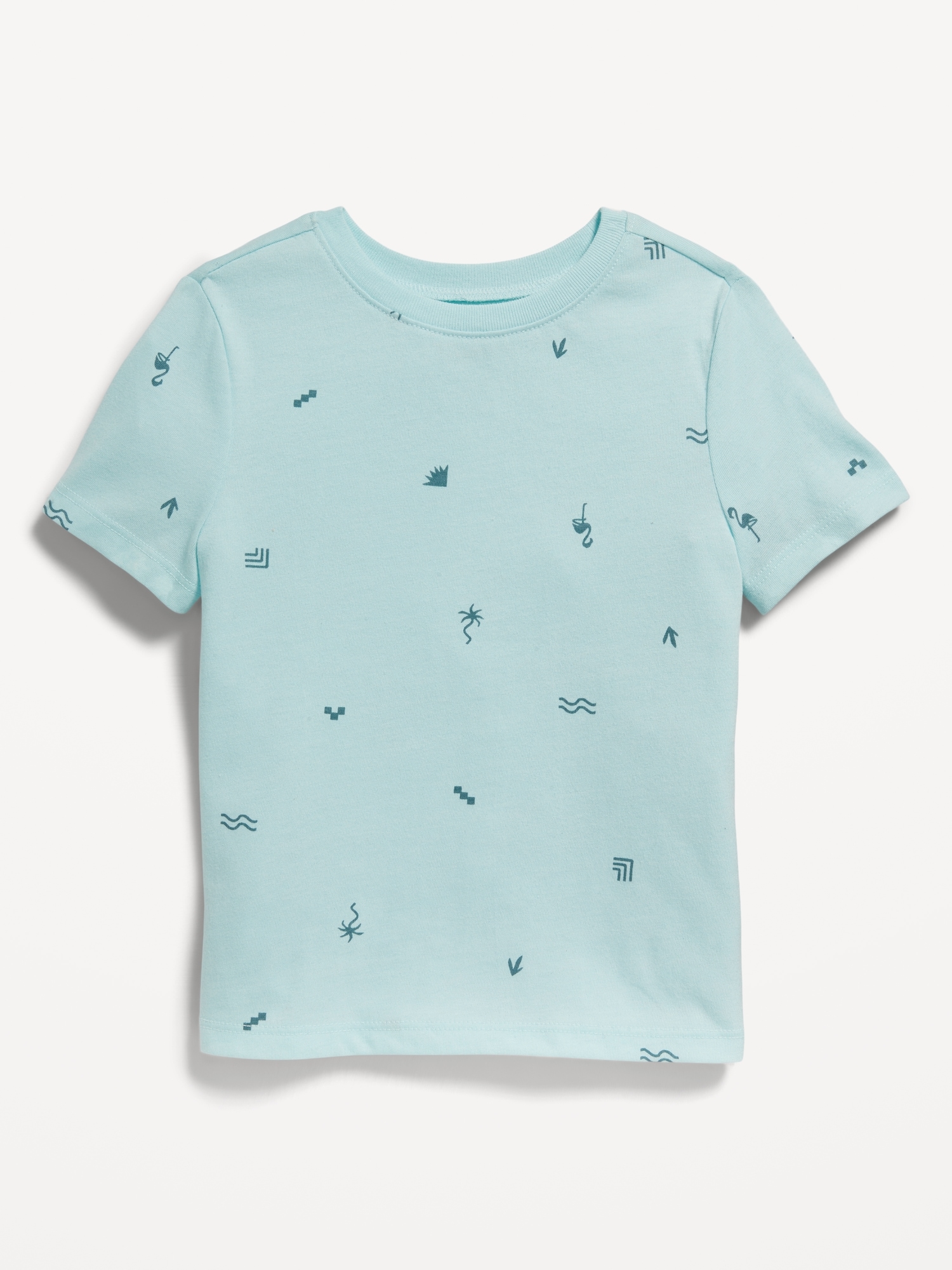 Old Navy Unisex Printed Short-Sleeve T-Shirt for Toddler blue. 1