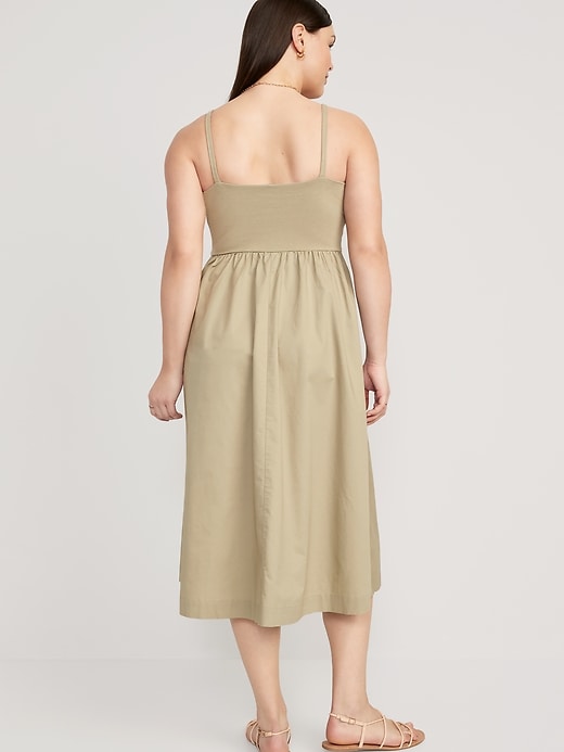 Image number 4 showing, Fit & Flare Combination Midi Dress
