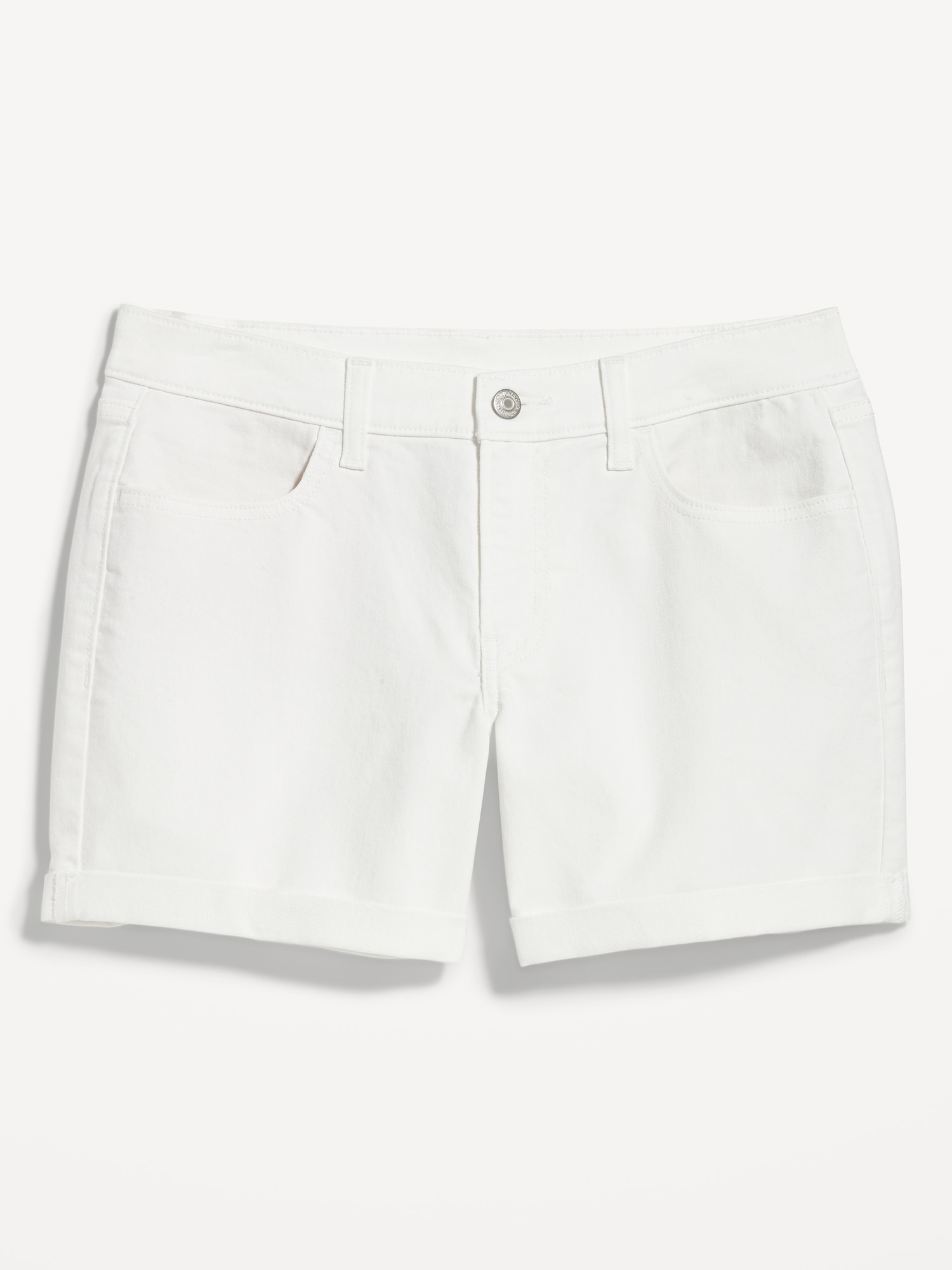 Relaxed Denim Shorts in Tile White curated on LTK