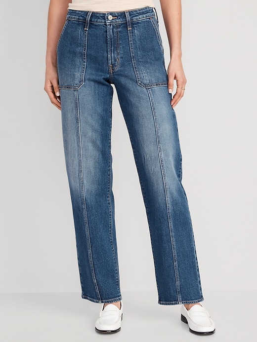 Image number 1 showing, High-Waisted OG Loose Utility Jeans
