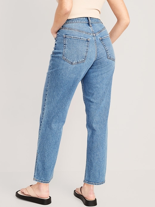 Image number 2 showing, Curvy High-Waisted Button-Fly OG Loose Side-Slit Jeans