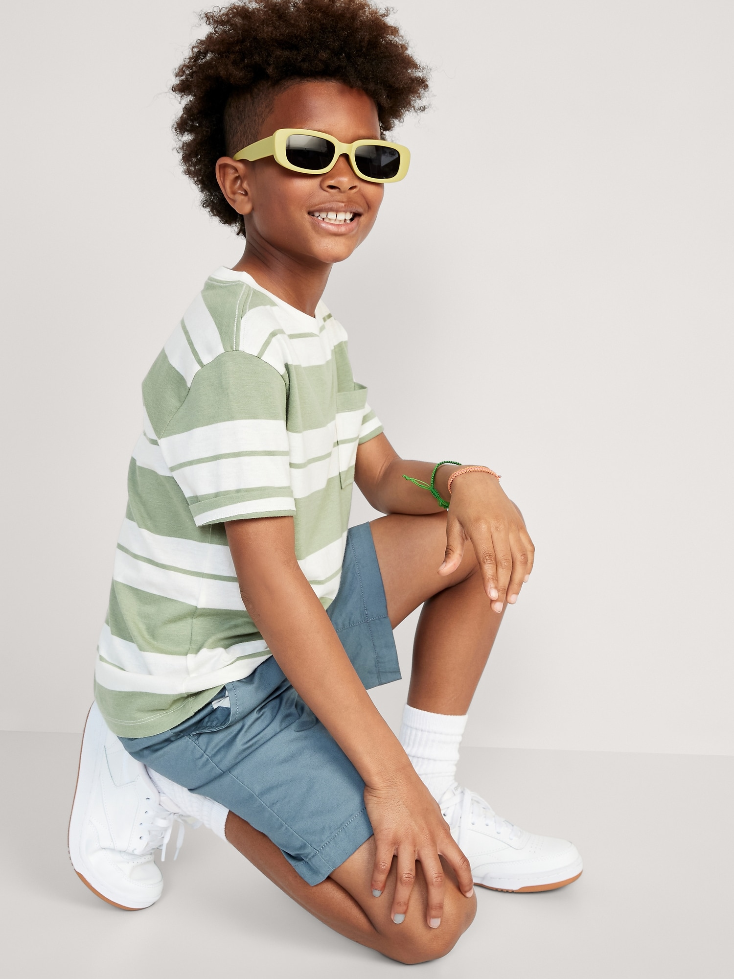 Old Navy Built-In Flex Straight Twill Jogger Shorts for Boys (At Knee