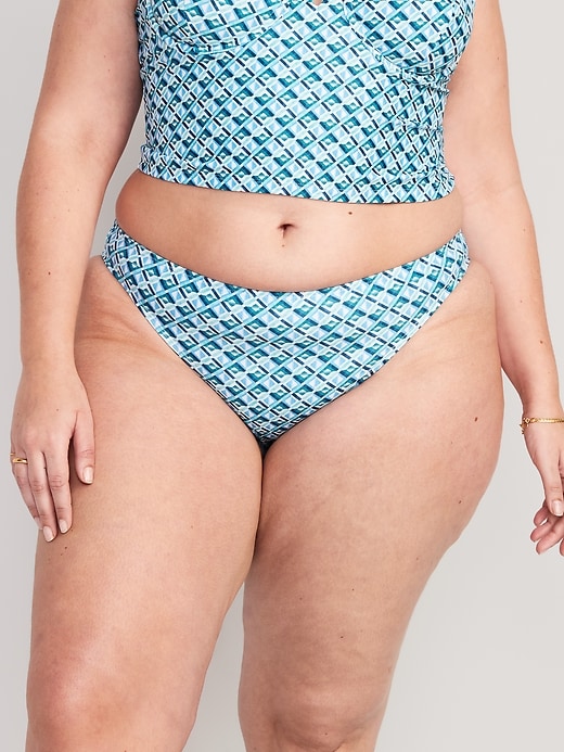 Image number 7 showing, High-Waisted Printed French-Cut Bikini Swim Bottoms