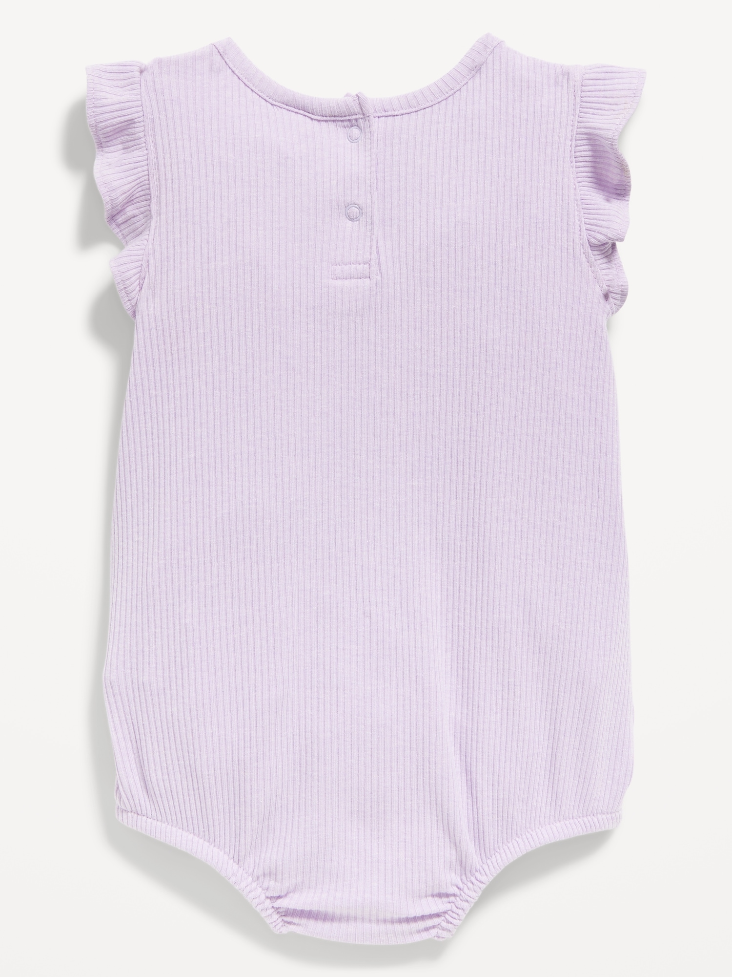 Unisex Ruffle-Sleeve Rib-Knit Romper for Baby | Old Navy