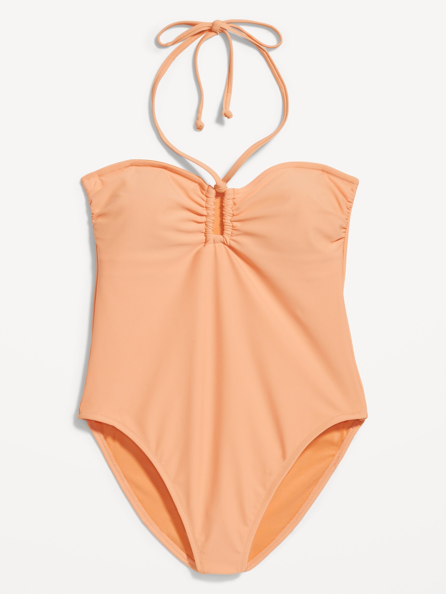 Square Ring Halter One Piece Swimsuit Old Navy