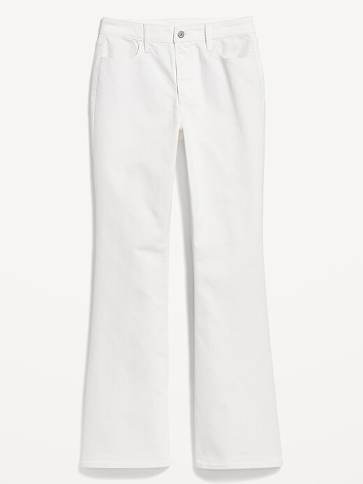 Image number 4 showing, High-Waisted Wow White Flare Jeans