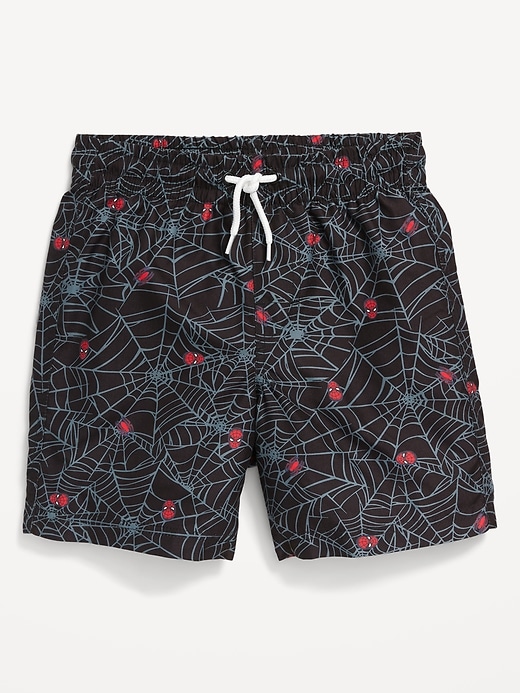 View large product image 2 of 2. Licensed Pop-Culture Graphic Swim Trunk for Boys