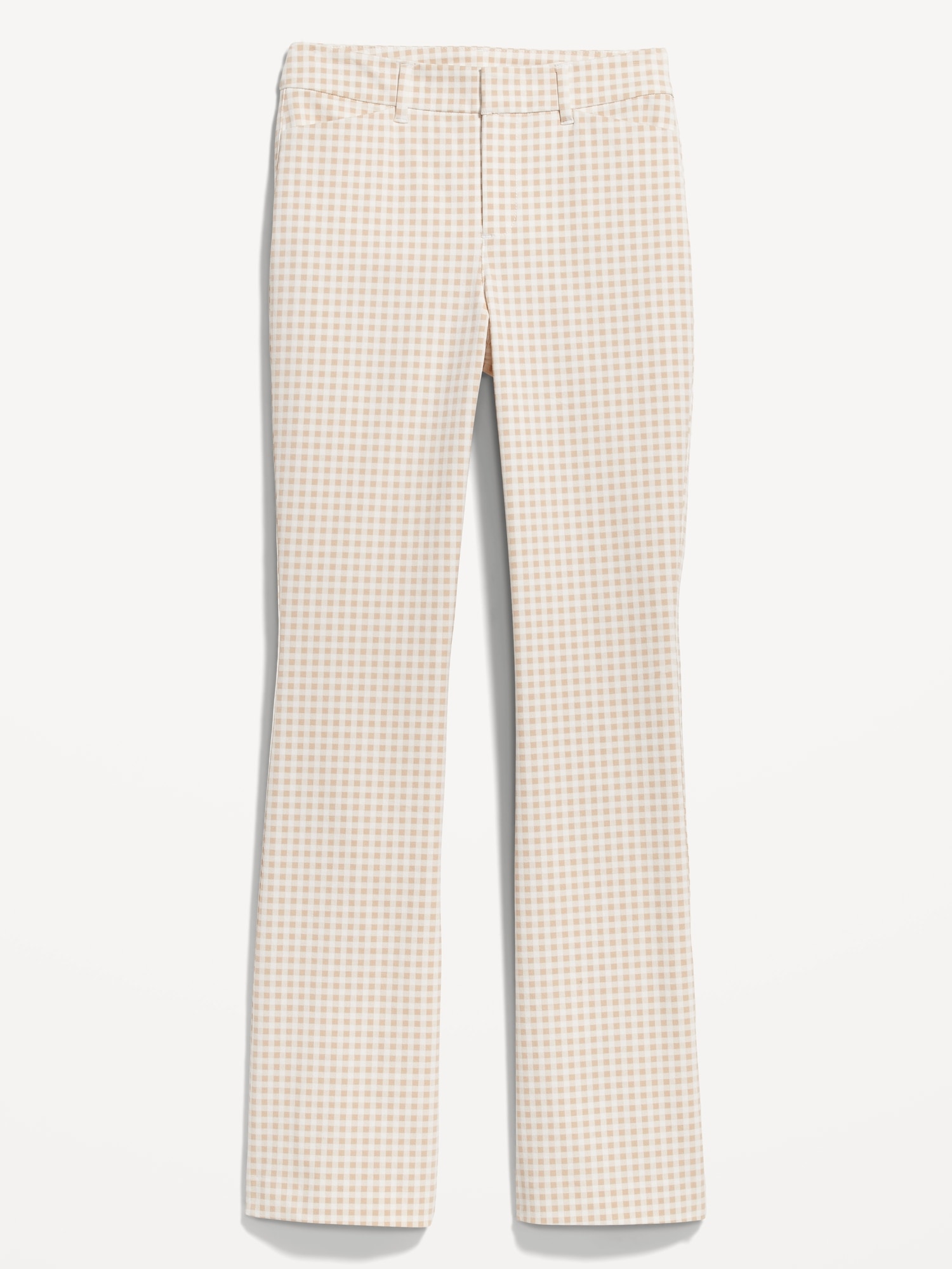 Old Navy High-Waisted Plaid Never-Fade Pixie Flare Pants for Women