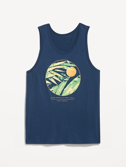 View large product image 1 of 1. Soft-Washed Graphic Tank Top