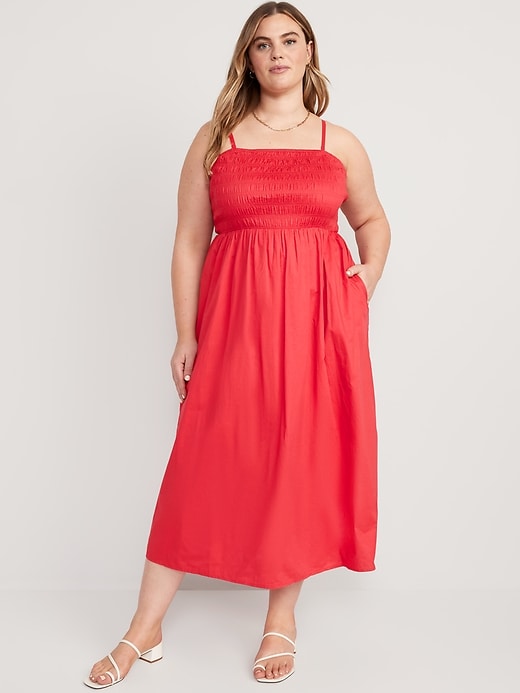 Image number 6 showing, Fit & Flare Smocked Maxi Cami Dress
