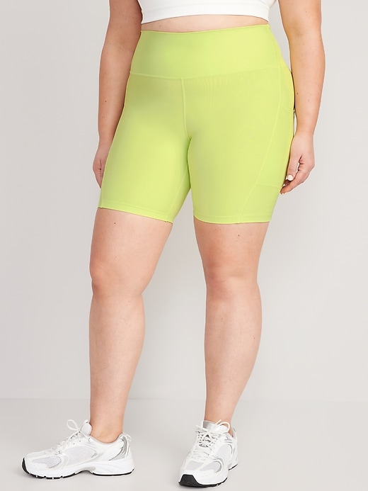 Image number 7 showing, High-Waisted PowerSoft Biker Shorts -- 8-inch inseam