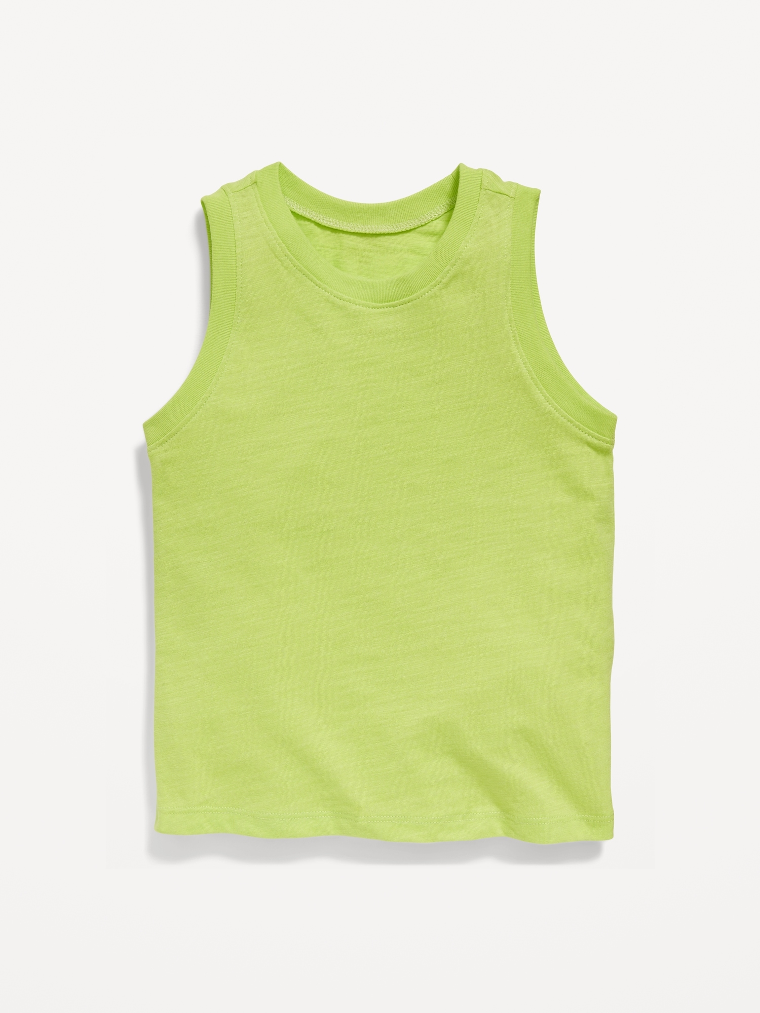 Old Navy Unisex Solid Tank Top for Toddler green. 1