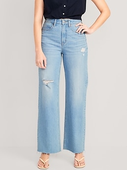 16 Jeans Suchcute High Waist Jeans Women Wide Leg Pants Plus Size Punk  Korean @ Best Price Online