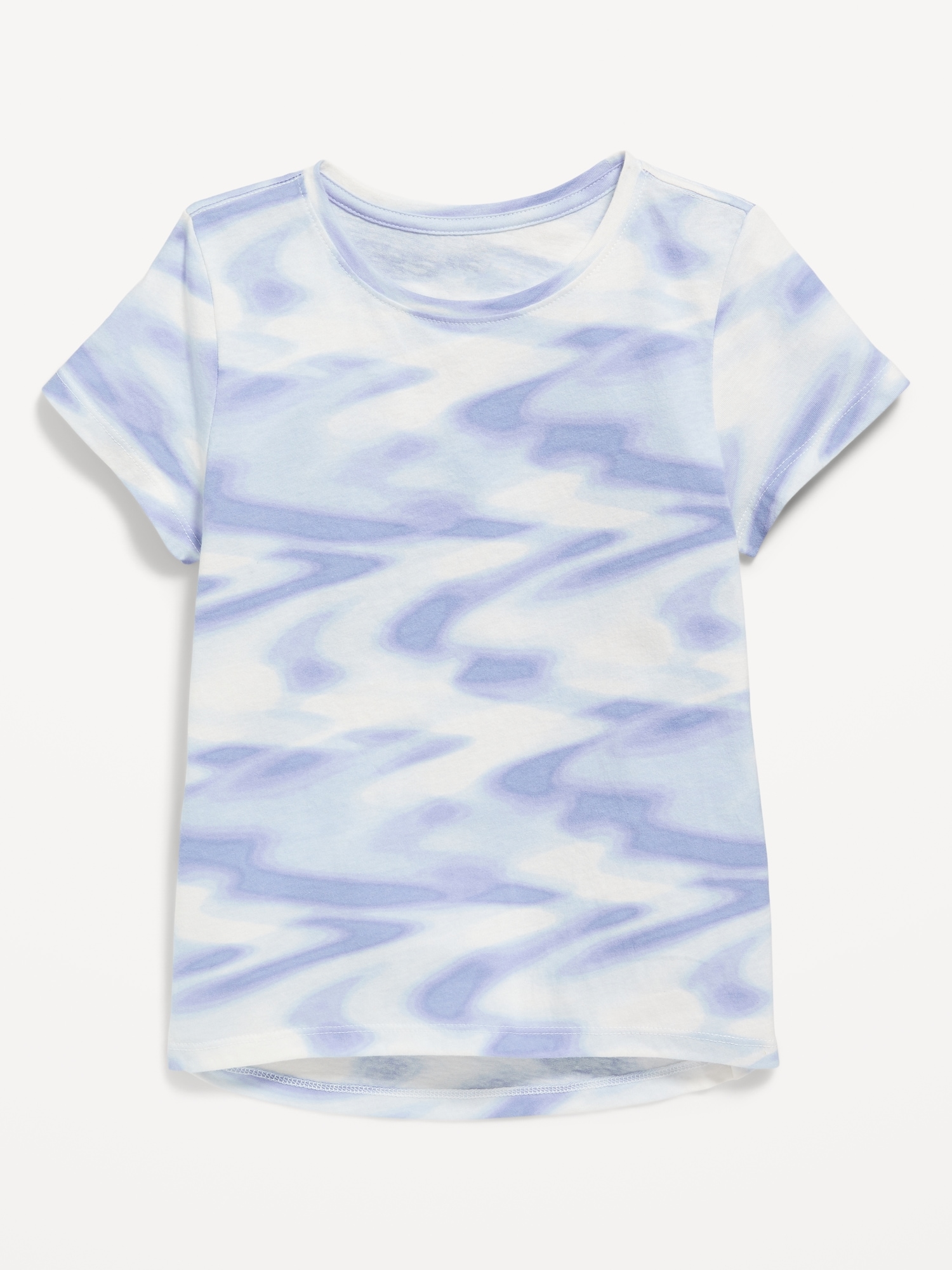 Old Navy Softest Short-Sleeve Printed T-Shirt for Girls blue. 1