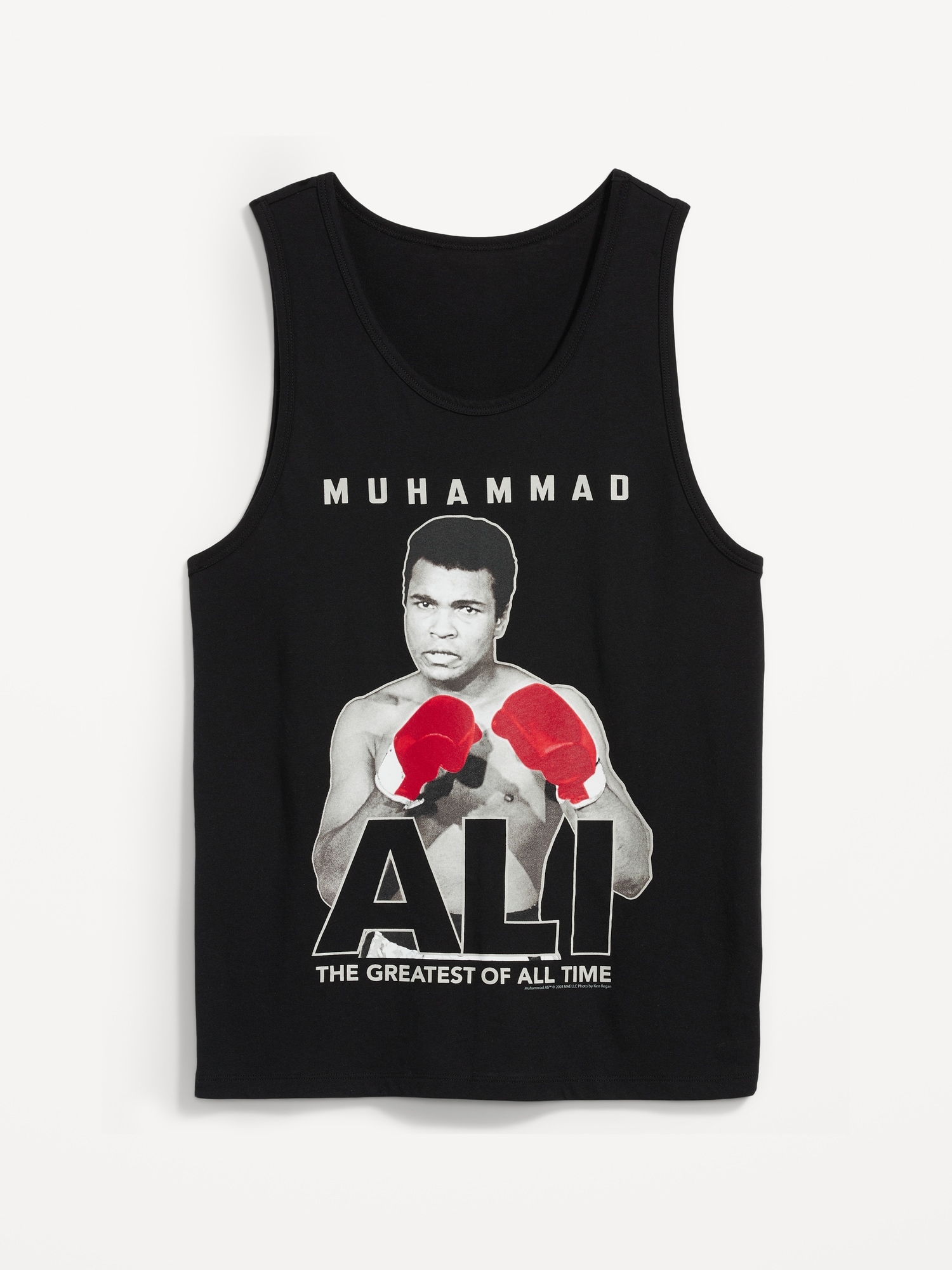 Old Navy Muhammad Ali™ "The Greatest of All Time" Gender-Neutral Tank Top for Adults black. 1