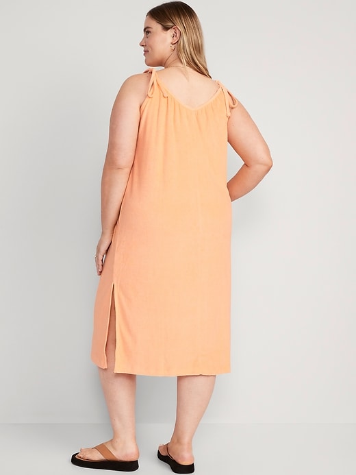 Image number 8 showing, Tie-Strap Midi Swing Dress