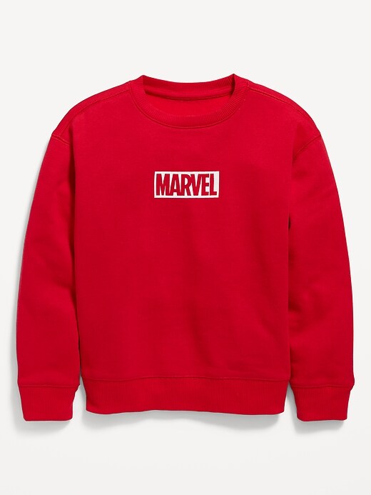 View large product image 2 of 3. Gender-Neutral Licensed Pop-Culture Crew-Neck Sweatshirt for Kids