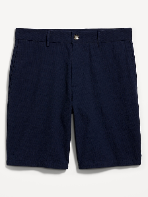 Slim Rotation Chino Seersucker Shorts -- 9-inch inseam