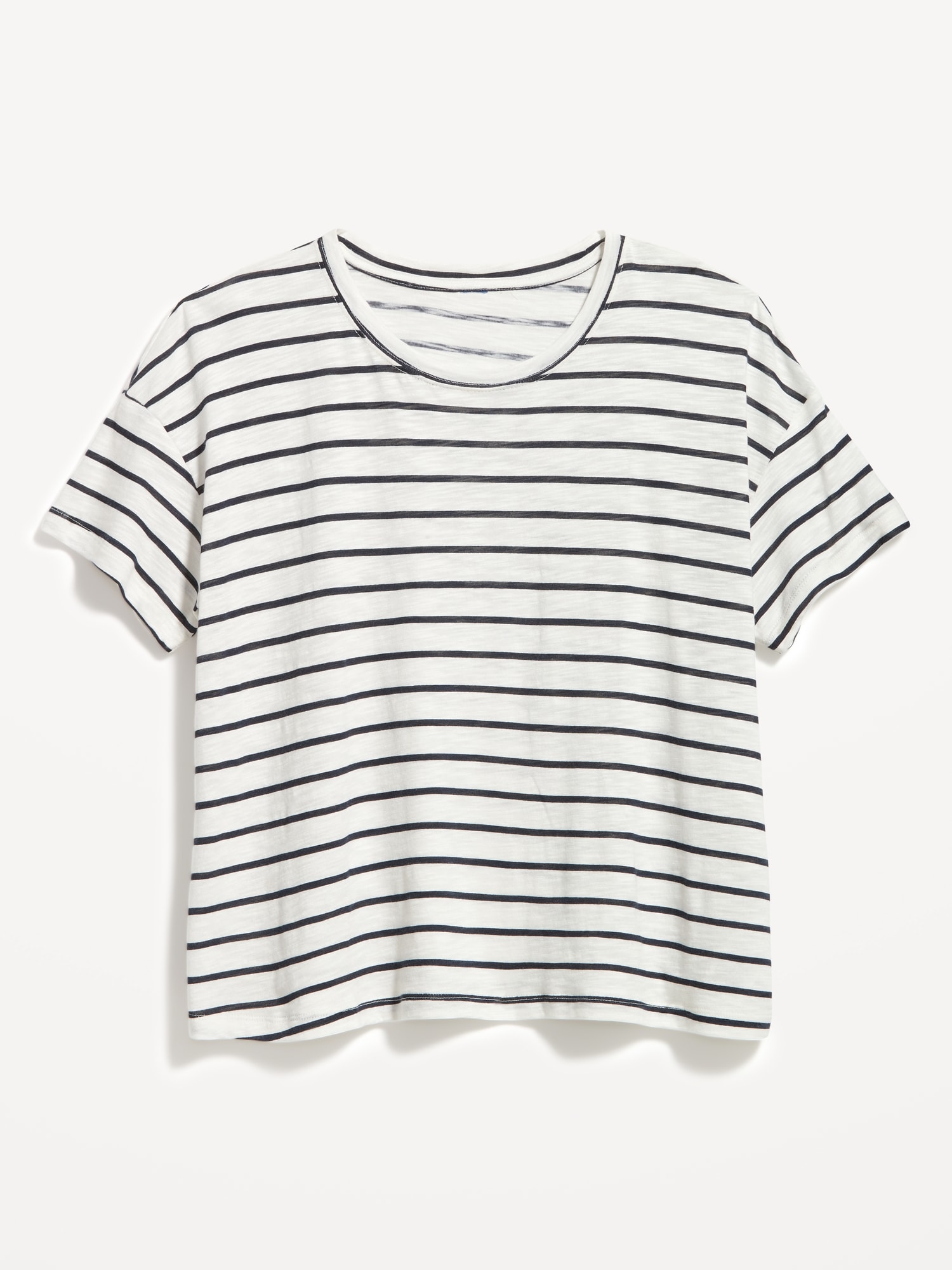 Sunday Sleep Cropped Lounge Slub-Knit T-Shirt for Women | Old Navy