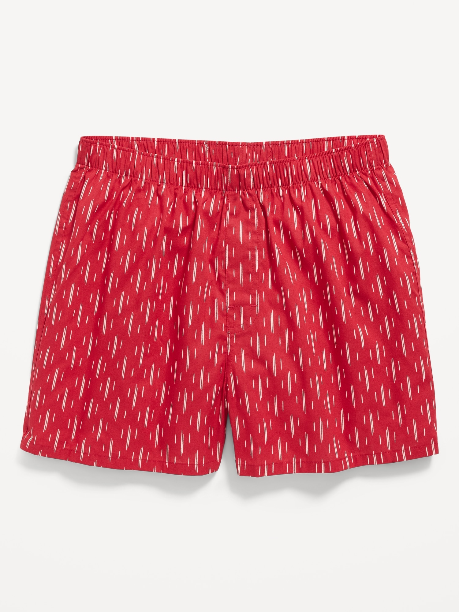 Old Navy Printed Soft-Washed Boxer Shorts for Men -- 3.75-inch inseam red. 1