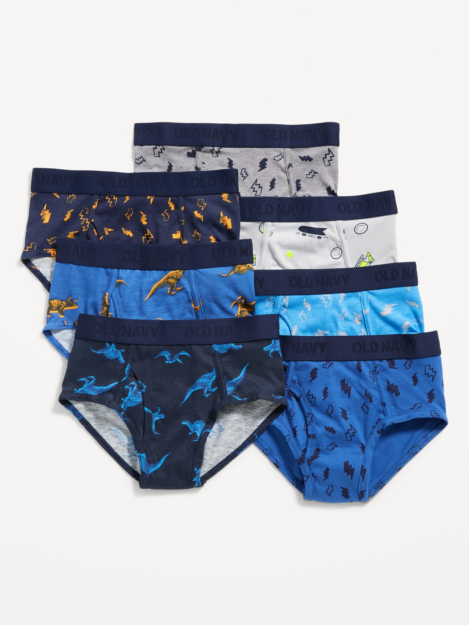 6-pack Printed Boys' Briefs - Blue/Mickey Mouse - Kids
