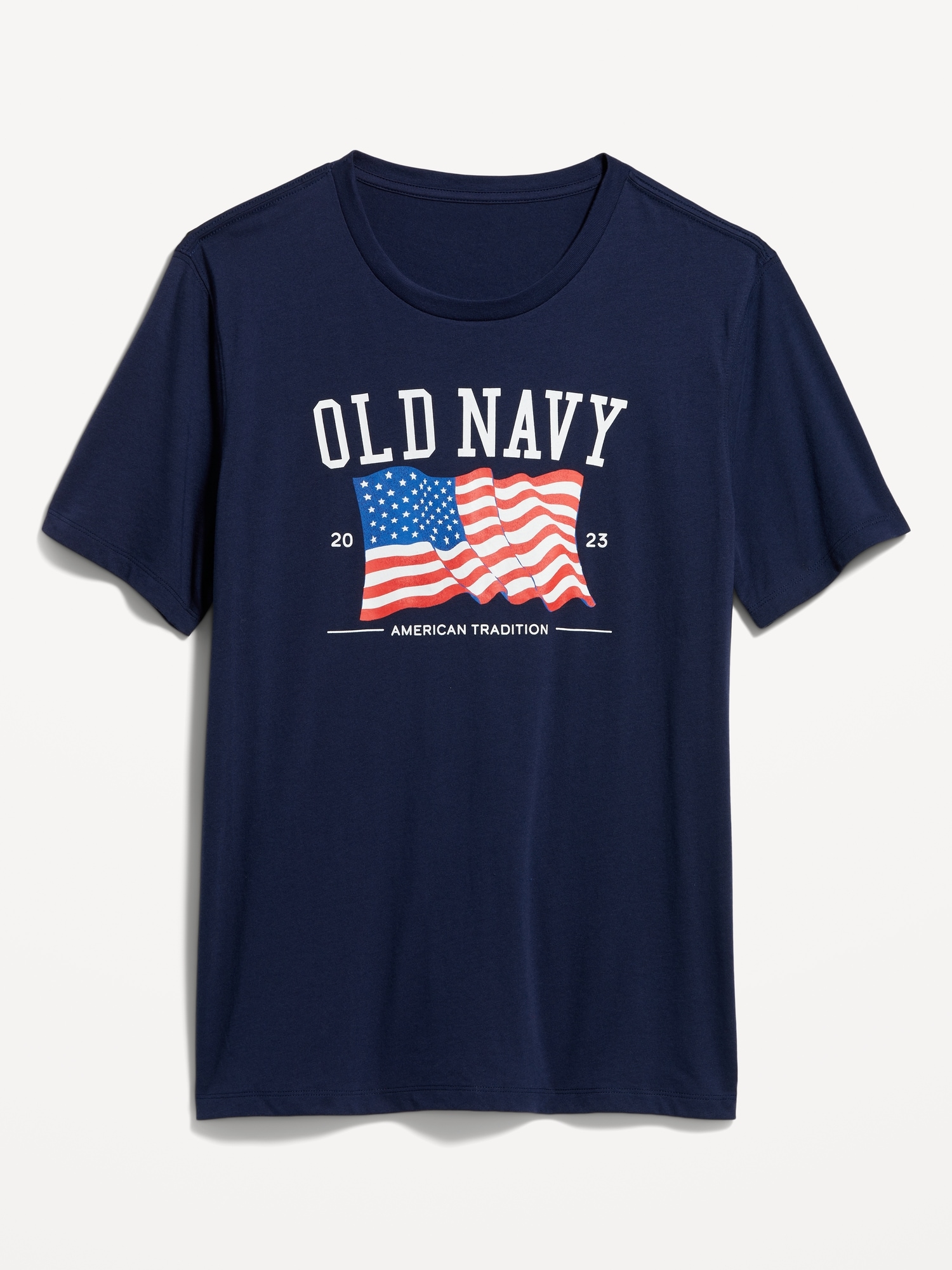 Old Navy Matching "Old Navy" Flag Graphic T-Shirt for Men blue. 1