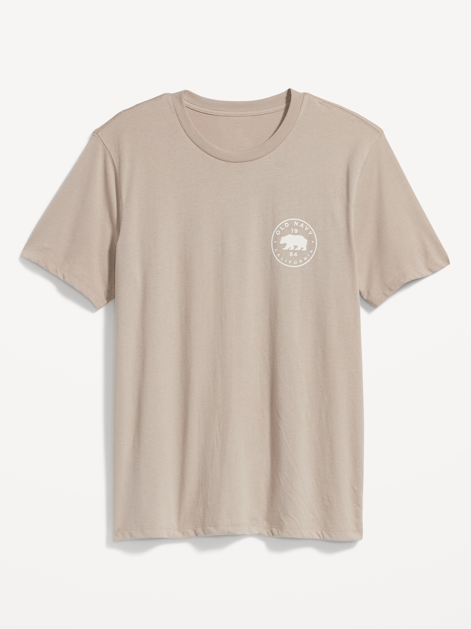 Old Navy Logo Graphic T-Shirt for Men beige. 1