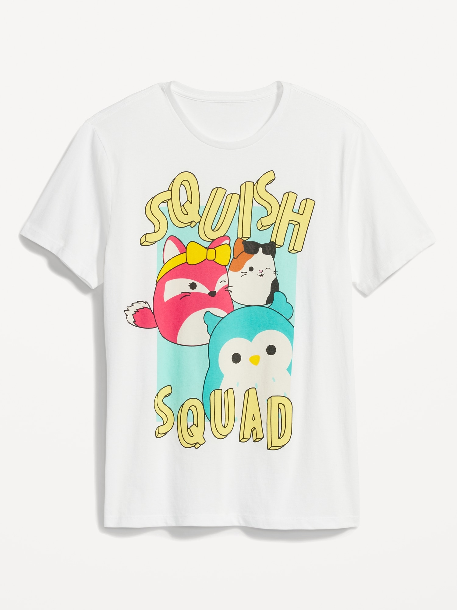 Old Navy White Squishmallows Graphic T-Shirt Unisex Kids Size XXL