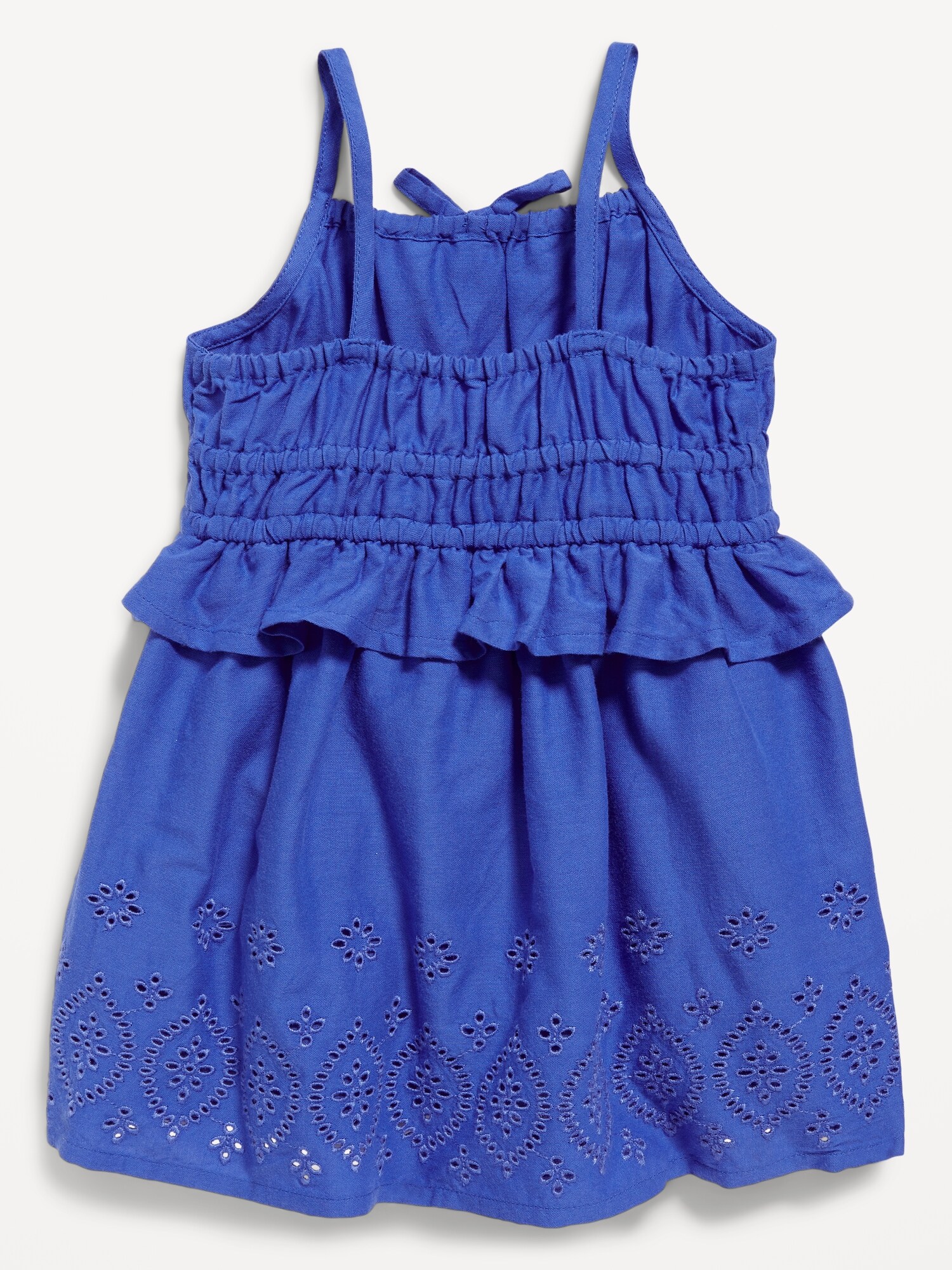 Sleeveless Waist-Defined Embroidered Ruffled Dress for Baby | Old Navy