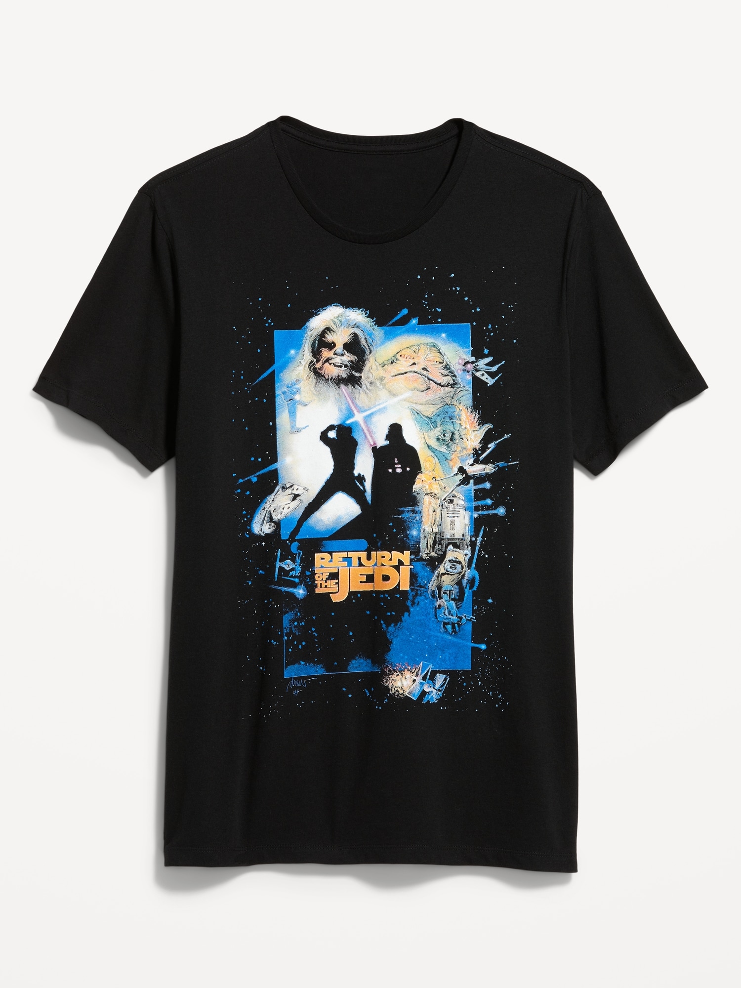 Old Navy Star Wars™ "Return of the Jedi" Gender-Neutral T-Shirt for Adults black. 1
