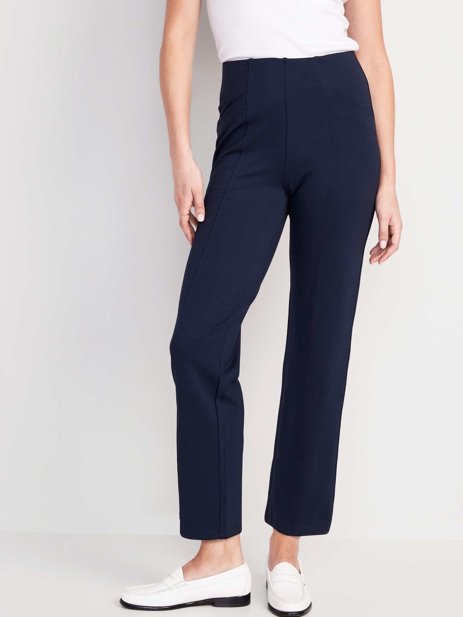 Extra High-Waisted Stevie Straight Ankle Pants | Old Navy