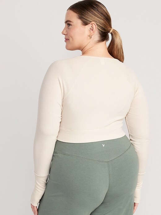 Image number 8 showing, UltraLite Crop Twist-Front Shrug Top