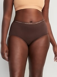 View large product image 5 of 8. High-Waisted Logo Graphic Bikini Underwear