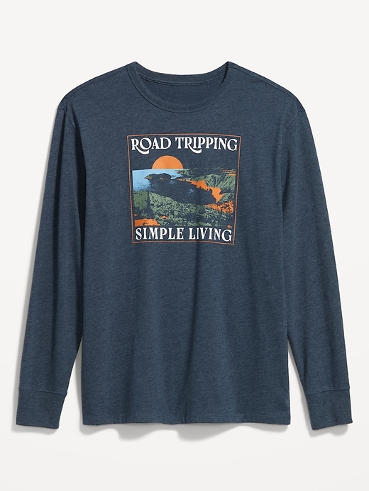 View large product image 1 of 1. Soft-Washed Long-Sleeve Graphic T-Shirt