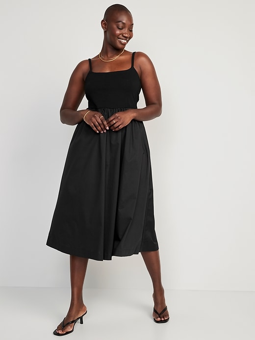 Fit & Flare Combination Midi Dress | Old Navy Fit & Flare Combination Midi Dress | Old Navy