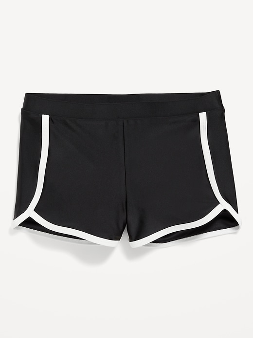 View large product image 1 of 1. Dolphin-Hem Swim Shorts for Girls