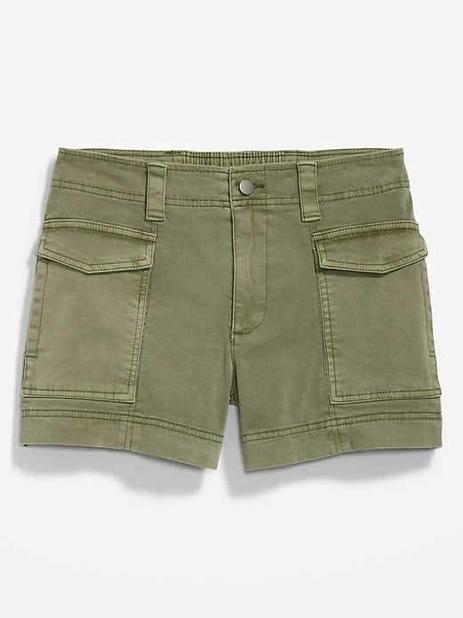 Image number 4 showing, Mid-Rise Cargo Shorts -- 3.5-inch inseam