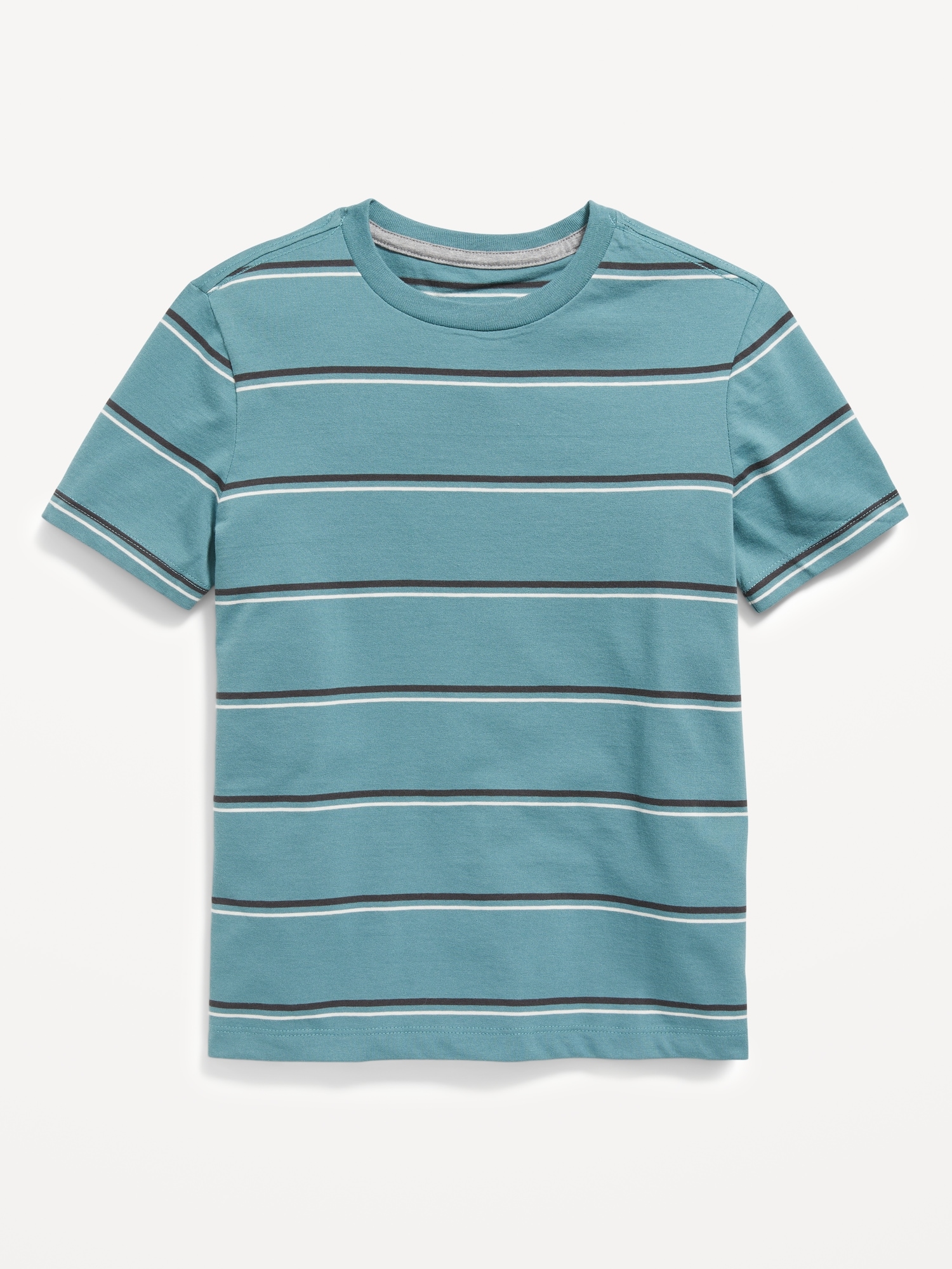 Old Navy Softest Short-Sleeve Striped T-Shirt for Boys blue. 1