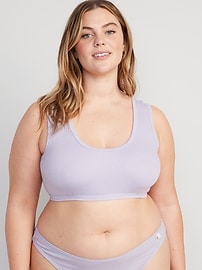 View large product image 7 of 8. Rib-Knit Bralette Top