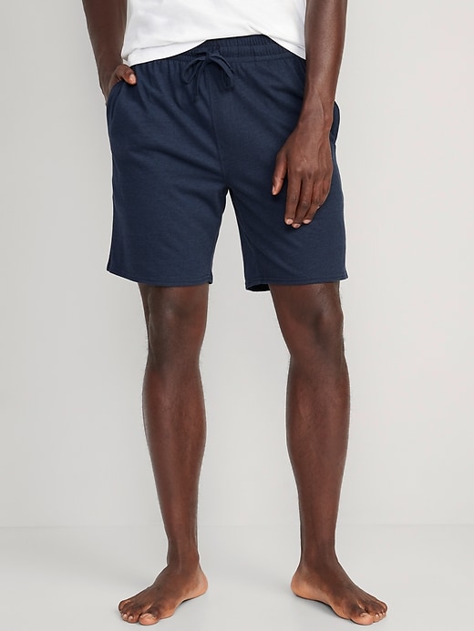 View large product image 1 of 3. Jersey-Knit Pajama Shorts -- 7.5-inch inseam