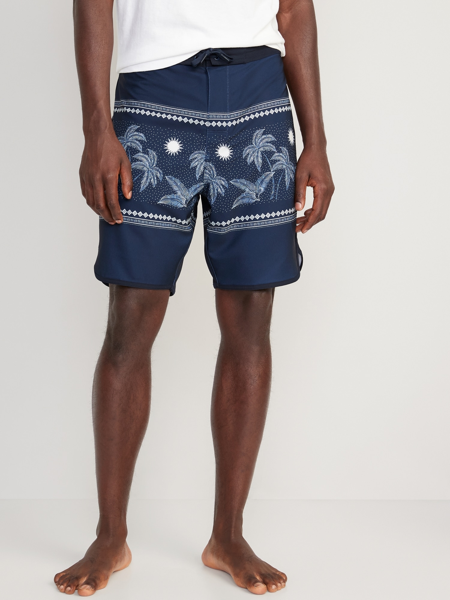 Printed Built-In Flex Board Shorts -- 8-inch inseam