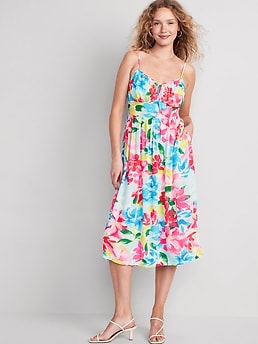 Review - REVIEW Blue Bell Floral Fit and Flare Office Dress RRP