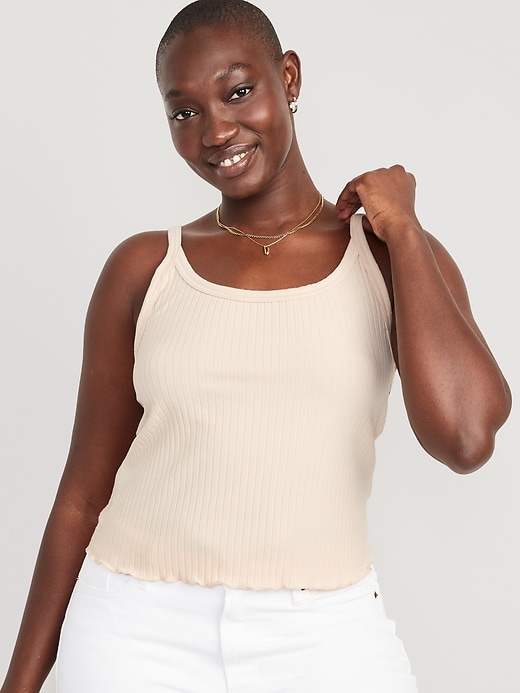 Fitted Ribbed Tank Top | Old Navy