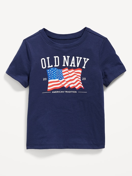 Old Navy Red American Flag Short Sleeve T-Shirt Unisex Kids Size Mediu -  beyond exchange